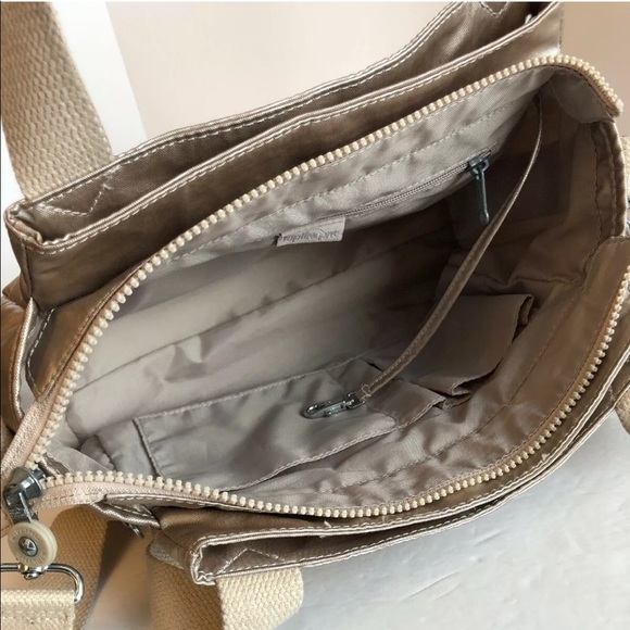 Kipling Carly gold metallic cross body bag medium - Picture 5 of 8